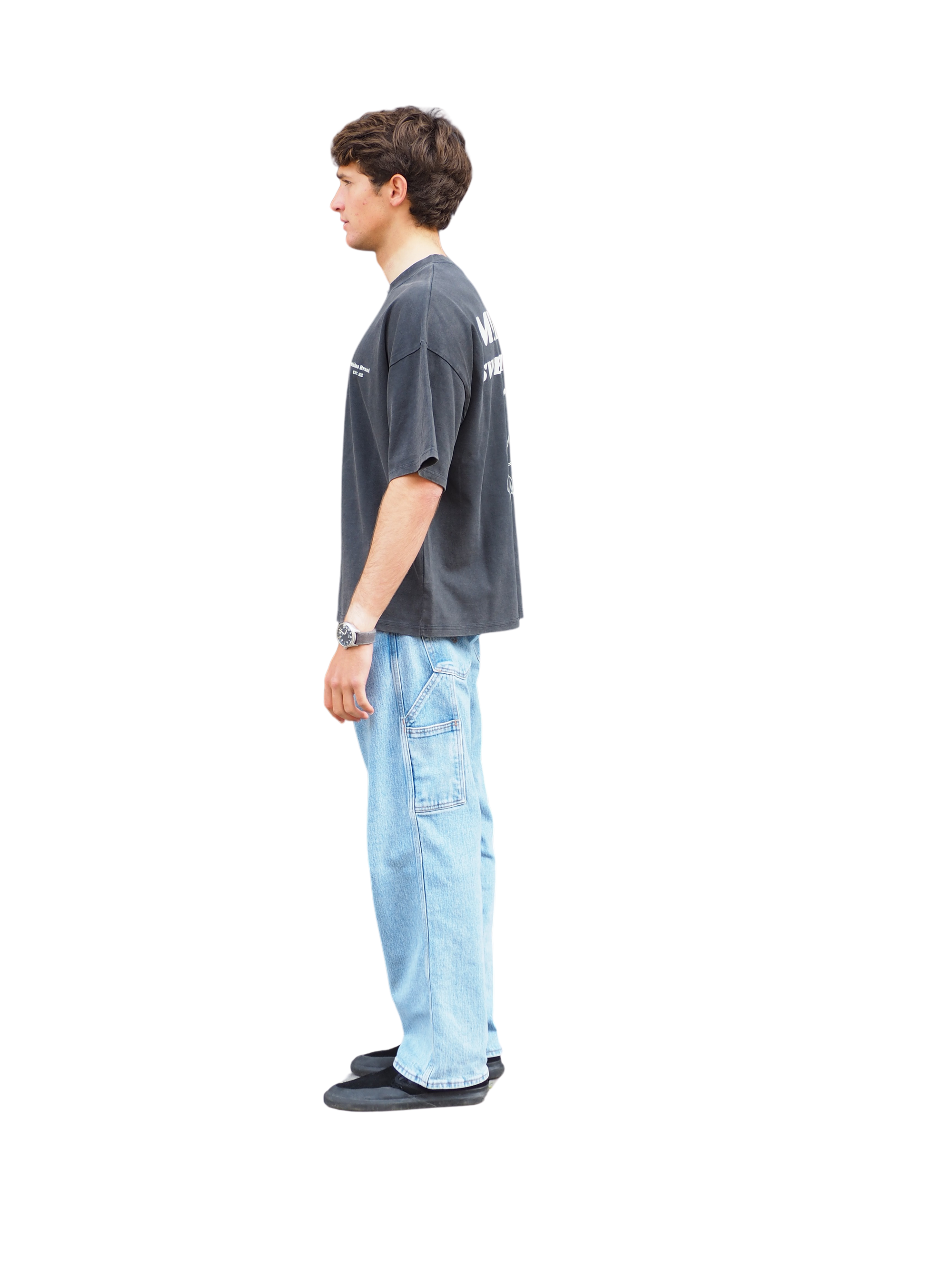 SWEET VINTAGE BLACK TEE