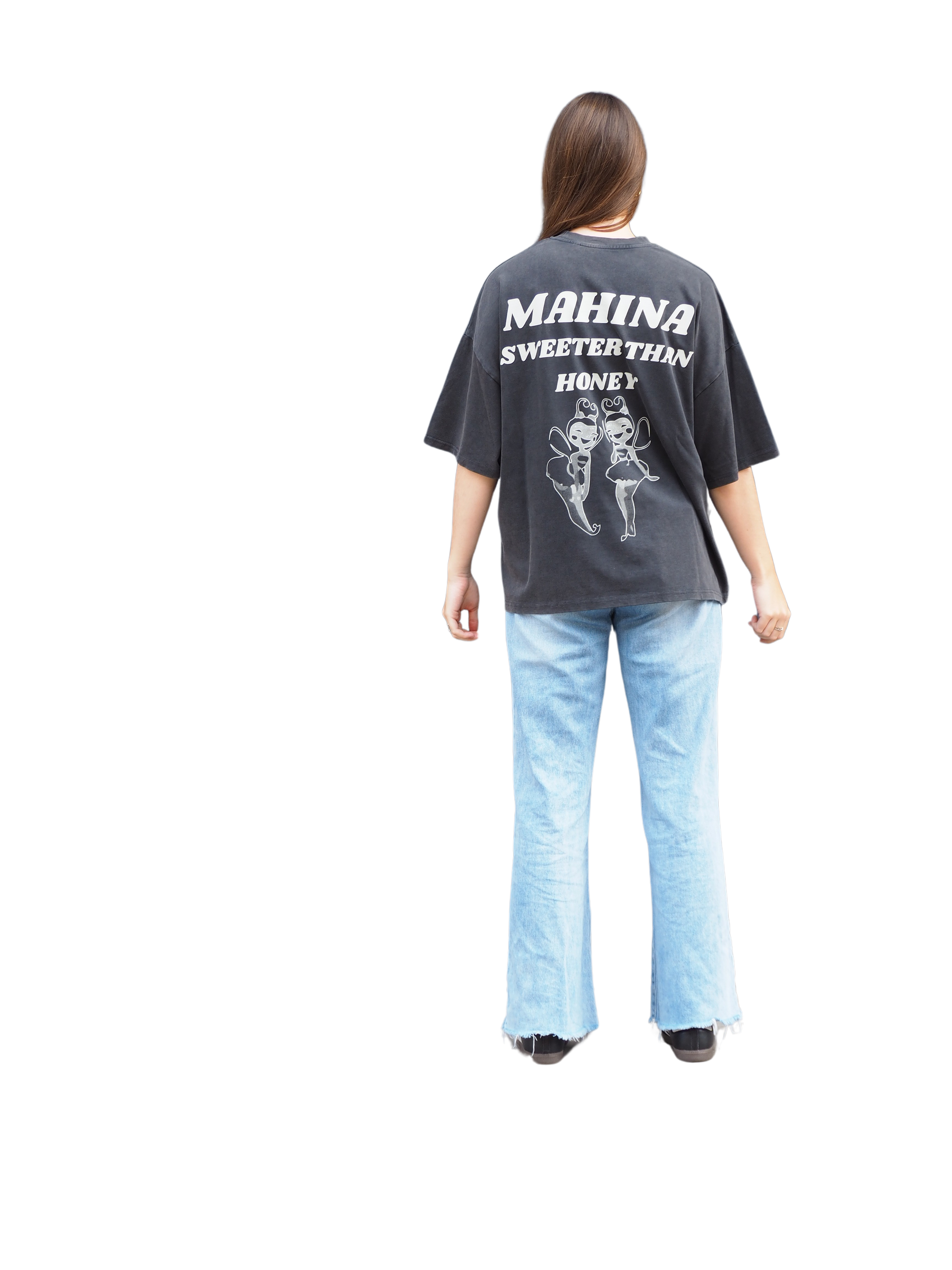 SWEET VINTAGE BLACK TEE