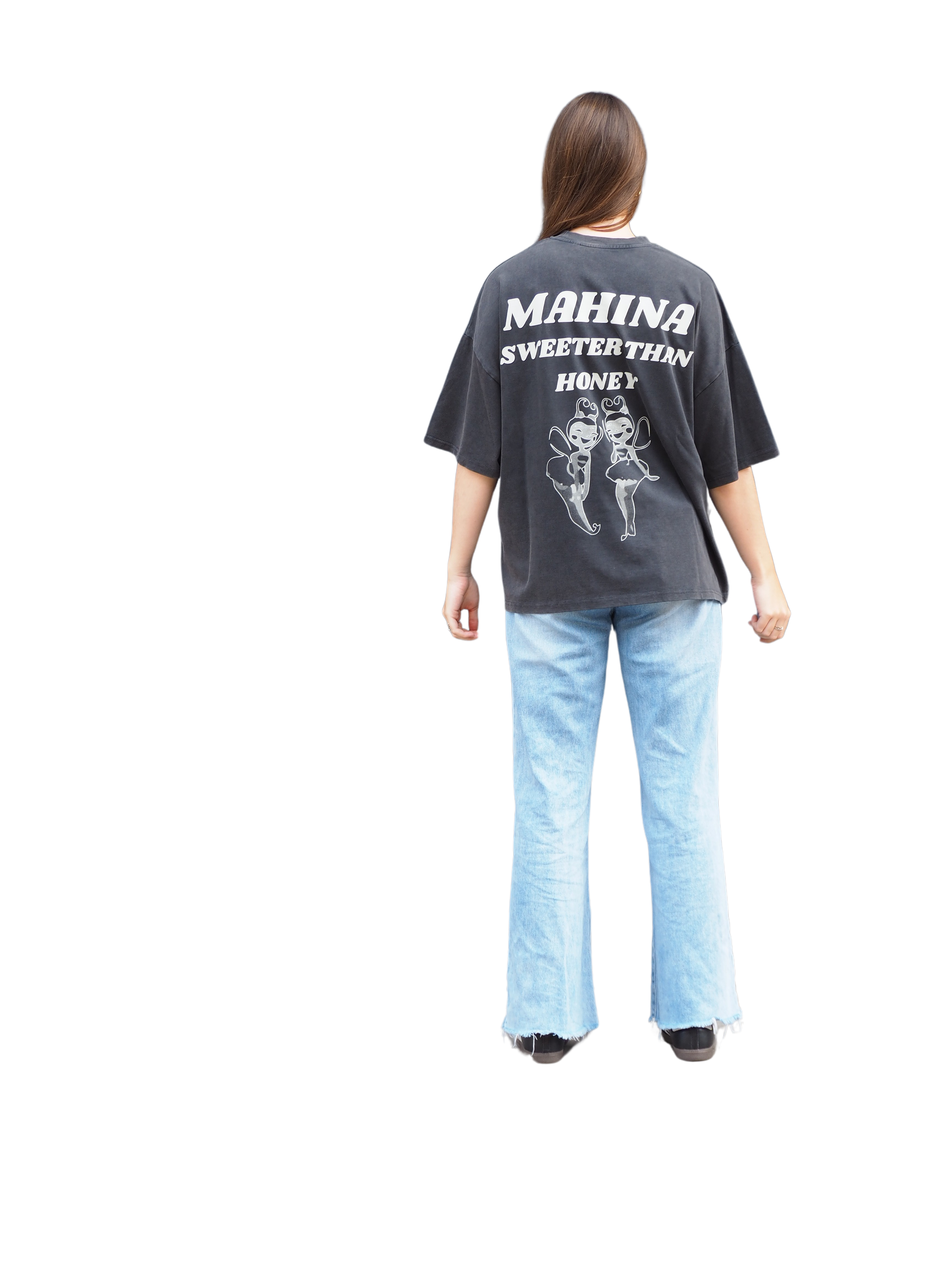 SWEET VINTAGE BLACK TEE